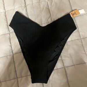 Black Crinkle Bikini